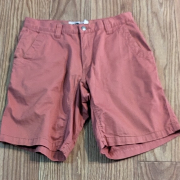 Mountain Khakis rust red flat front shorts, size 30x10 - Picture 1 of 3